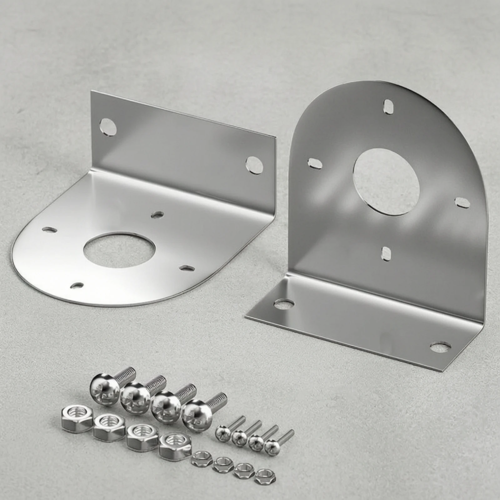 2 Pieces L-Shaped LED Light Bracket Rustproof Brackets with Screws L-Shaped Brackets Heavy Duty Hardware Easy to Install