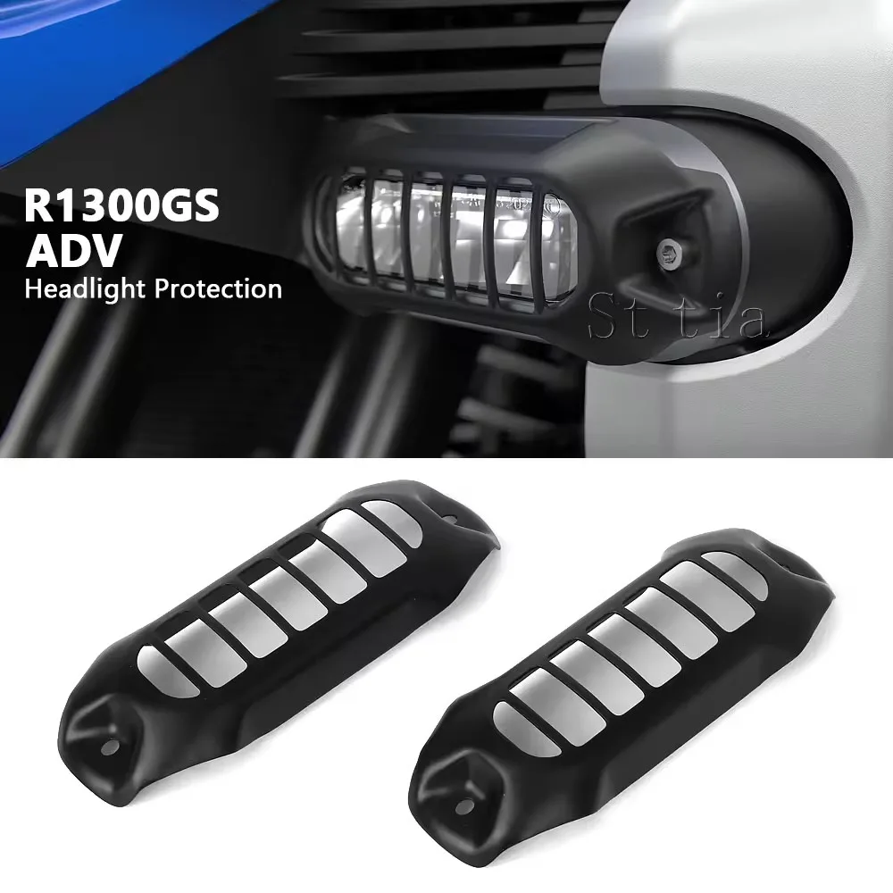 

Motorcycle Accessories LED Auxiliary Light Protector Grill Light Lamp Cover For BMW R1300GS ADV R 1300 GS Adventure 2024 2025