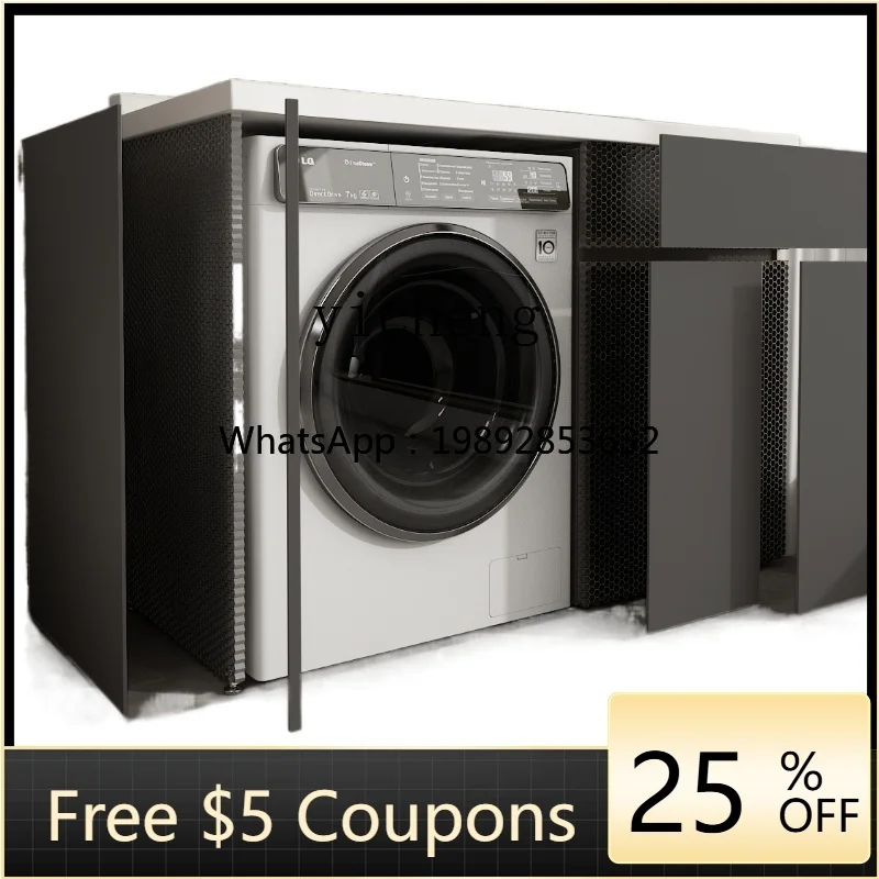 Large Board Washing Machine Cabinet Balcony Combination Partner Laundry Tub Washing Machine All-in-One Cabinet Wash Wardrobe