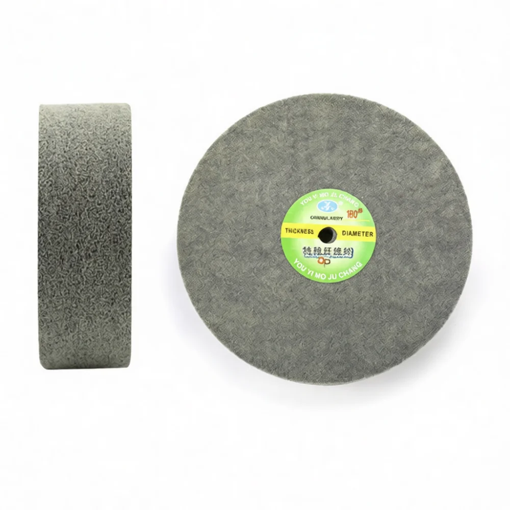300mm Abrasive Fiber Buffing Wheel For Yongpin Metal Grinder Disc Stainless Steel Stone Surface Smoothing Burnishing Tool