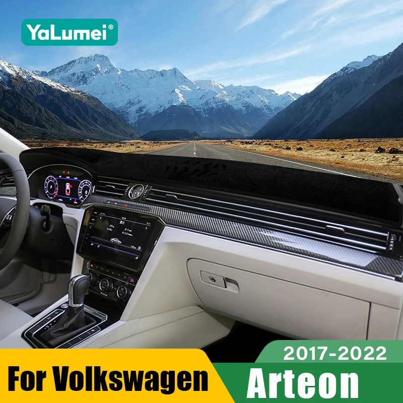 

For Volkswagen VW Arteon 2017 2018 2019 2020 2021 2022 Car Dashboard Sun Shade Cover Instrument Desk Non-slip Pad Accessories ﻿