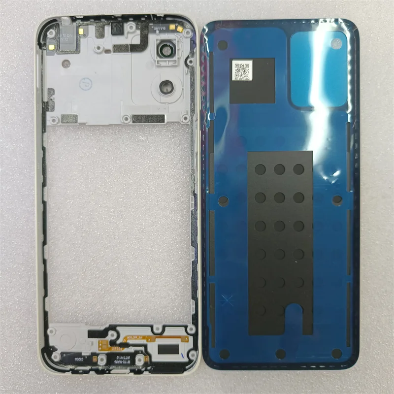 For Motorola Moto E13 Full Housing Case Middle Frame + Battery Back Cover Rear Door With Camera Lens Repair Parts