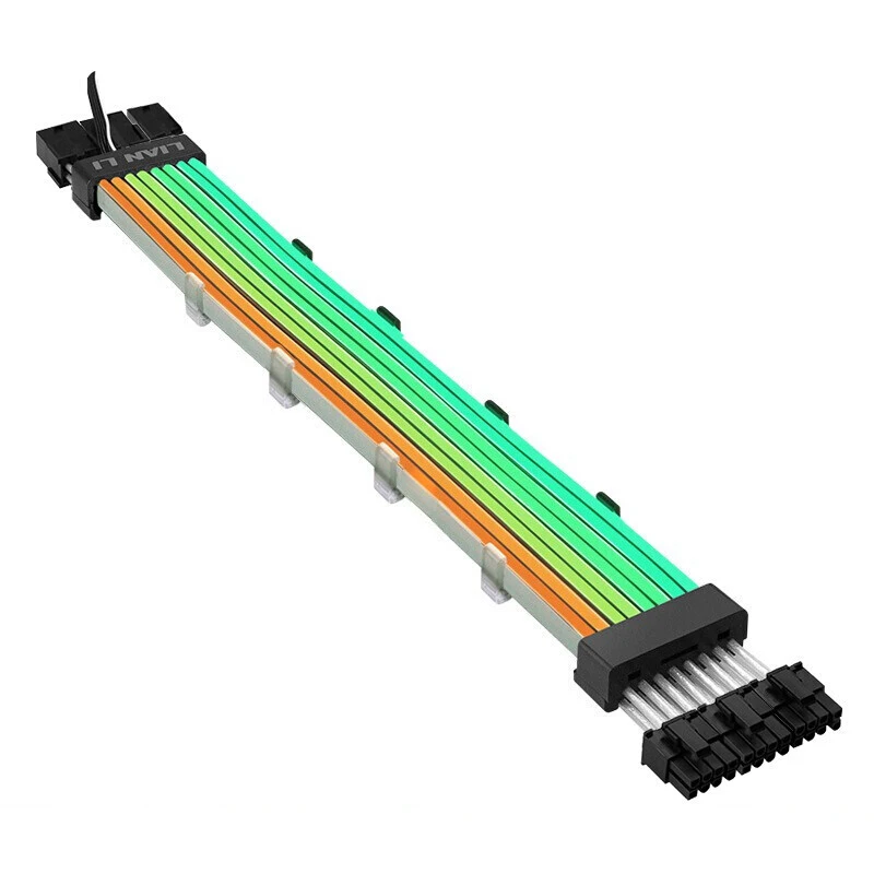 Imagem -05 - Lian li Strimer Plus Cabo de Extensão 5v A-rgb Use para Motherboard Atx 24pin Pci-e Gpu 8pin Mais 8pin Cabo de Transferência