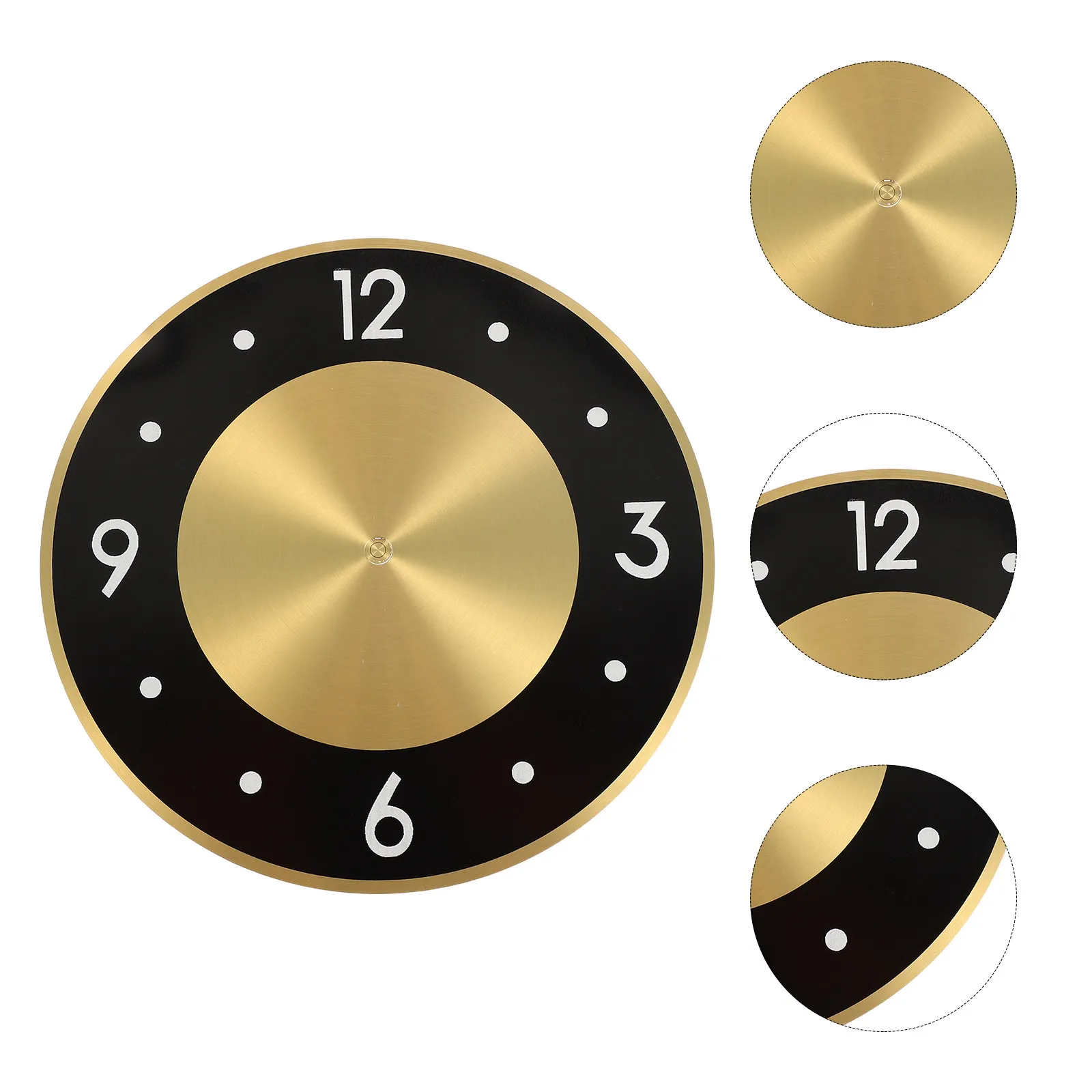 Clock Face Dial Replacement For Home Decor Christmas Home Decorating Aluminum Vintage Wall Round Quartz