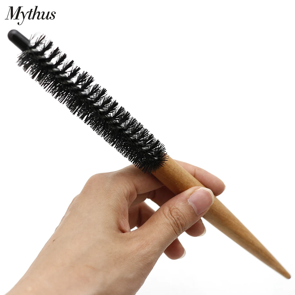 Mythus 16mm 20mm Small Hair Round Brush Short Hair Styling Comb Salon Hair Curling Brush Hair Makeup Comb For Hairdrerssing Tool