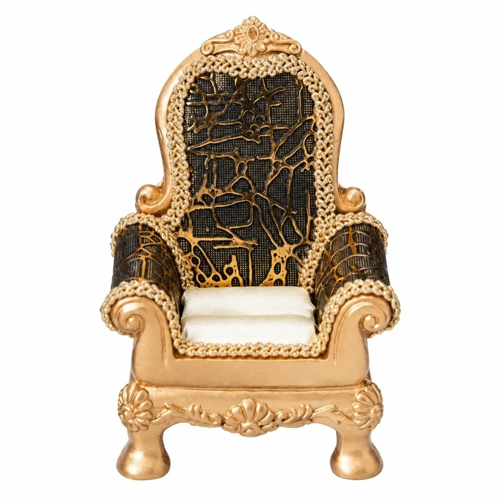 Luxury Sofa Model Ring Storage Box Multifunction Decorative Furniture Model Portable European Couch Shaped Jewelry Box