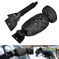 New With Warm Gloves Snow Shovel Brush Multi-function Sturdy Ice Scraper Durable Snow Remover Cleaning Glass Brush Car