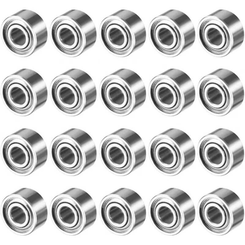 20 Pcs MR52 MR62 3x6x2.5mm MR128-ZZ Double Shielded Miniature Deep Groove Ball Bearings