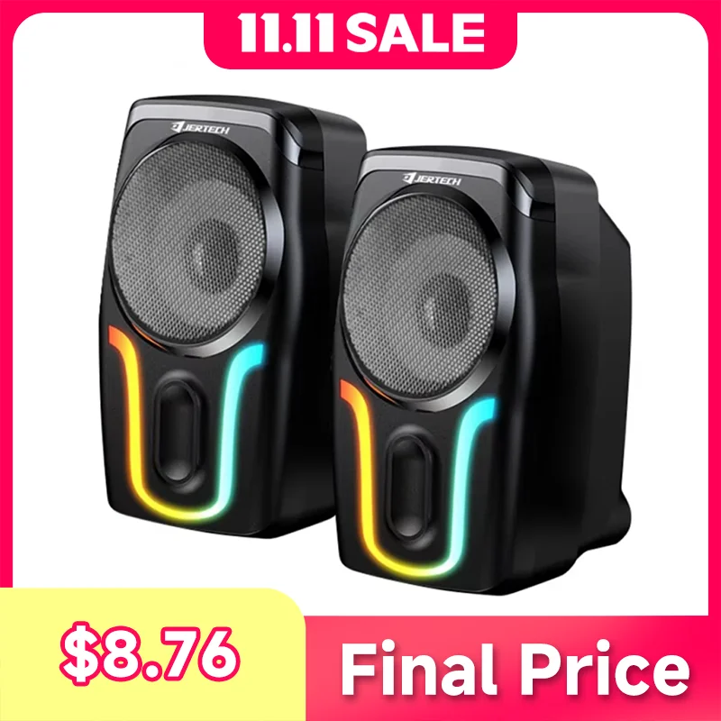 

S5 Small Portable 7-Color RGB Sound Speaker Waterproof Usb Player Wired Computer Speaker