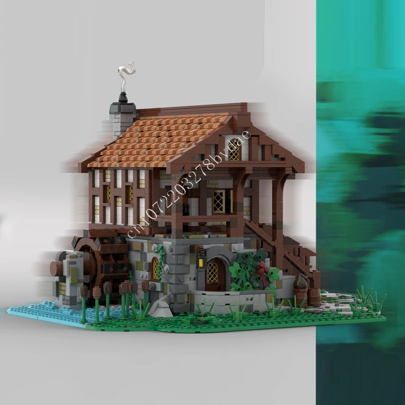Small Medieval Village MOC Creative street view Model Custom Puzzle Architecture Education Technology DIIY Model kids Toy Gift