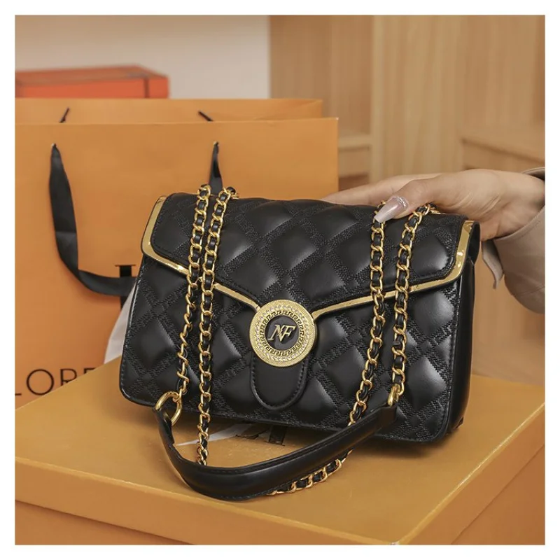 

Paris Fashion Designer Elegant Handbag Classic Vintage Luxury Women Leisure Business Messenger Bag Capacity