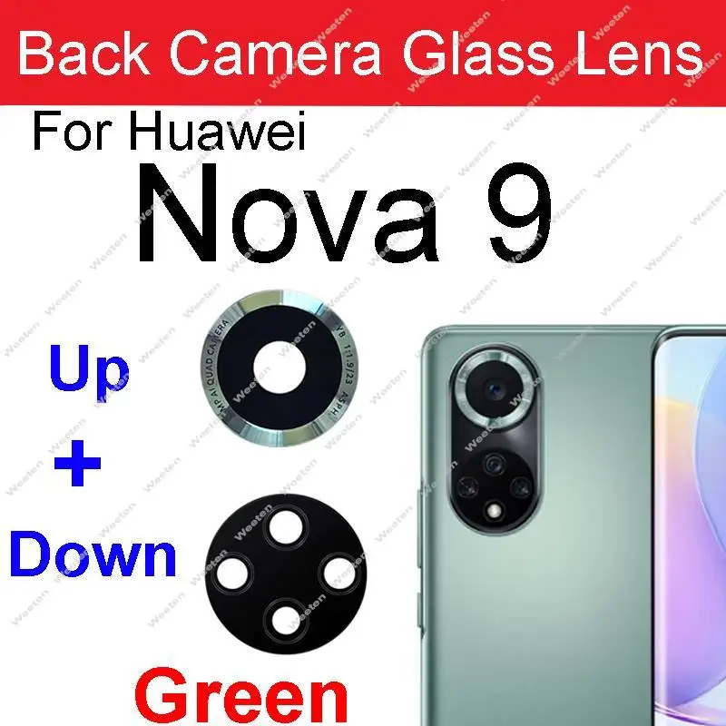 Rear Camera Lens Glass For Huawei Nova 9 9 Pro 9SE 9pro Back Camera Big Lens Glass with Sticker Repair Parts