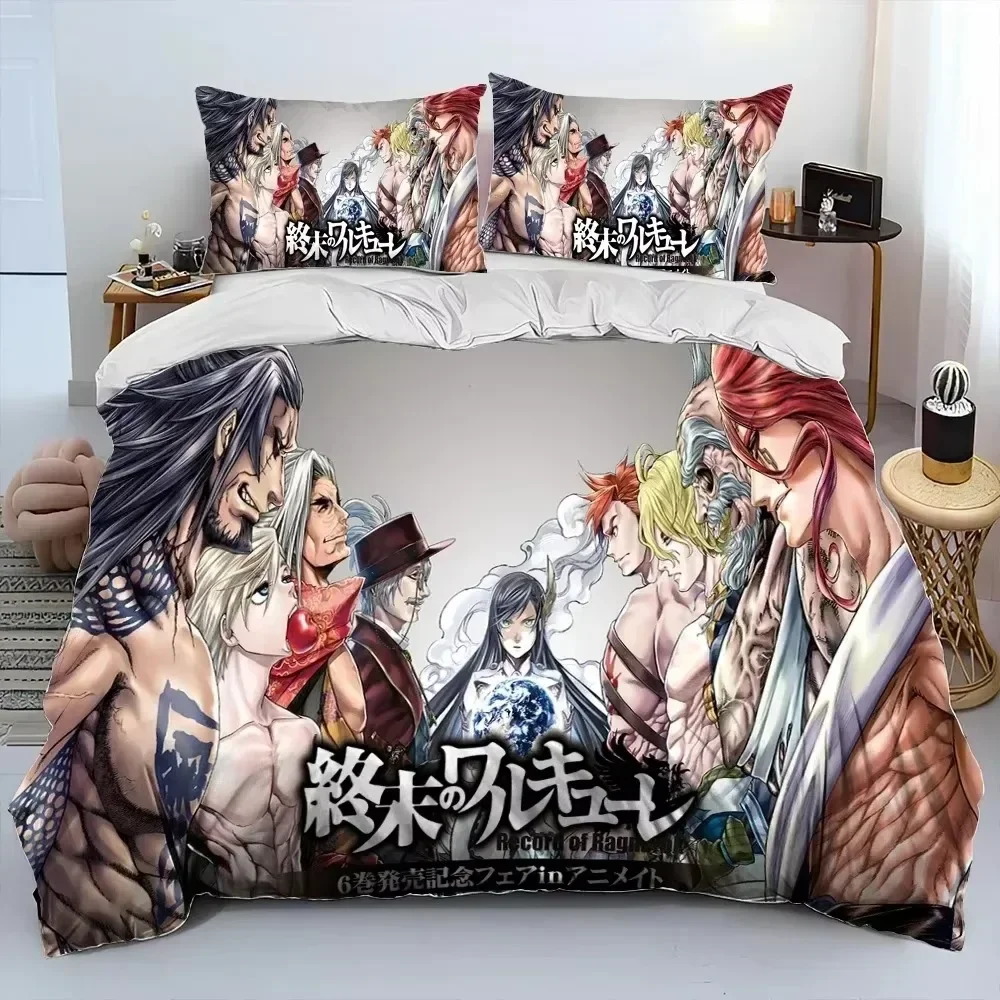Luxury New 3D Print Anime,Record of Ragnarok,Cartoon Comforter Bedding Set,Duvet Cover Set Quilt Cover Pillowcase Bedding Set