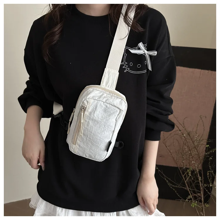 Leichte und einfache Handytasche, Brusttasche, lässige Umhängetasche, 2025, neue Sommer-Kleintasche, kleiner Radrucksack für Damen – Detail 13