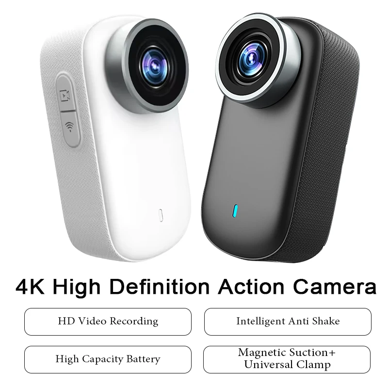 4K واي فاي Bodycam كاميرا دراجة الحركة الذكية صورة استقرار الدراجات كام المغناطيسي الإبهام كاميرا رياضية بطارية الجسم كاميرا صغيرة
