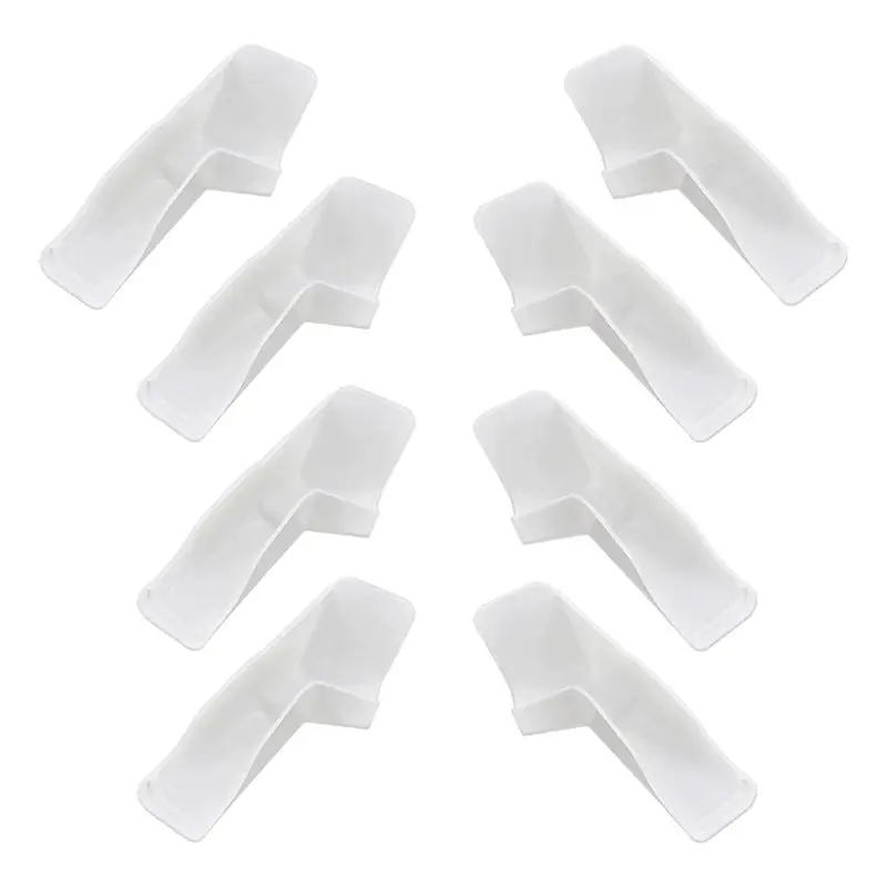 White RV Gutter Spouts(8Pcs), Rain Gutter Extensions To Prevent Top Surface Dirts And Black Streaks On RV In Rainy Day Weather