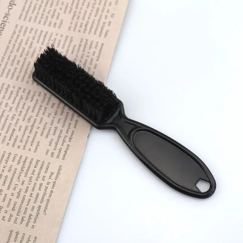 Set Barber Neck Duster Brush Plastic Handle Hairdressing Soft Hair Cleaning Brush Head Shape Carving Cleaning Brush Styling Tool