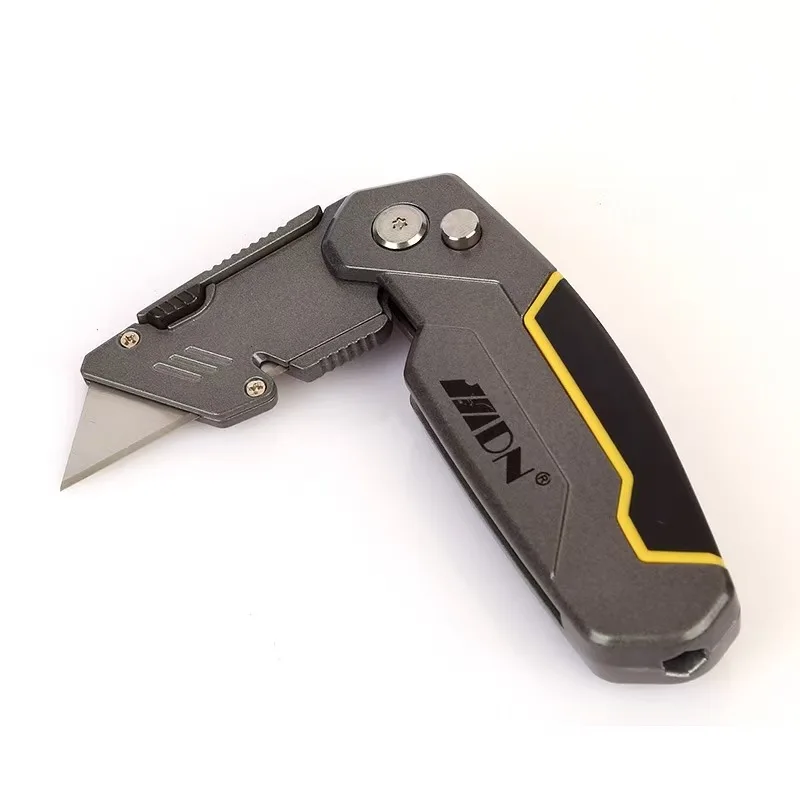 سكينة متعددة الوظائف قابلة للطي من سبائك الألومنيوم مع لقم مفك براغي متقاطعة برأس مسطح لقطع الورق #3