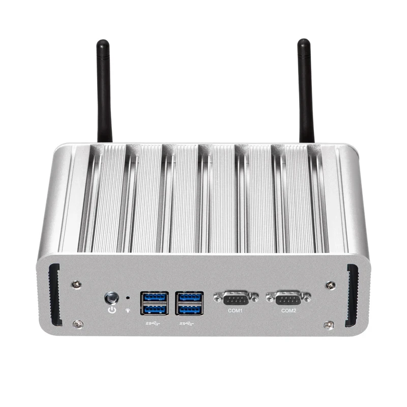 Helorpc bez wentylatora Mini PC z 2x Gigabit Ethenret 2x RS232 COM wsparcie Windows10/11 Linux WiFi Bluetooth Pfense Firewall komputer