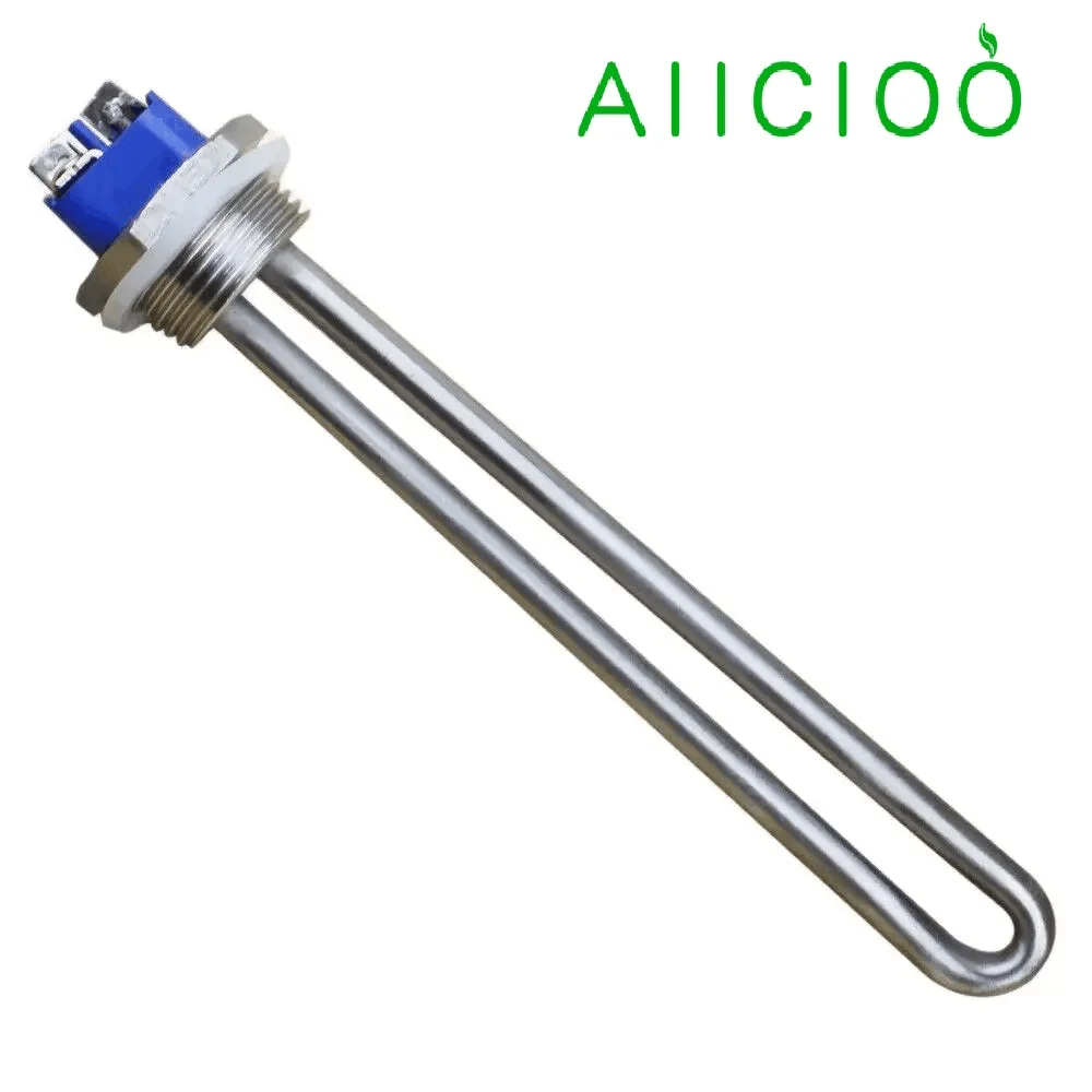 

12V/24V DC Immersion Water Heater Submersible Heating Element with 1 Inch NPT Thread Tubular Heater 150W/300W /600W SUS304