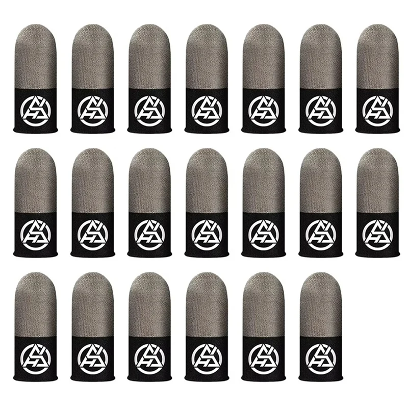 20Pcs Mobile Gaming Finger Sleeves for Anti-Slip Breathable Thumb Protectors Gamer Finger Covers B-A86Z