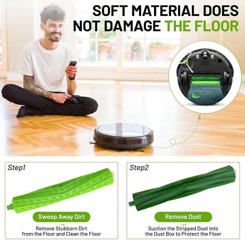 A69erubber Suku Cadang Pengganti Sikat Rol untuk Irobot Roomba E5 E6 E7 J7 J7 + J7 Plus I8 I8 + I7 I7 + I4 I4 + I3 I3 + Aksesori