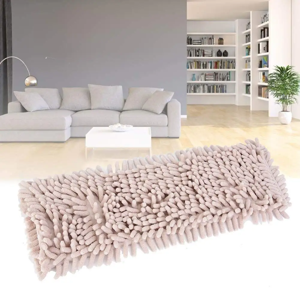 40X10cm Rectangle Home Cleaning Pad Chenille Household Dust Mop Head Replacement Easy Replace Dust Mops