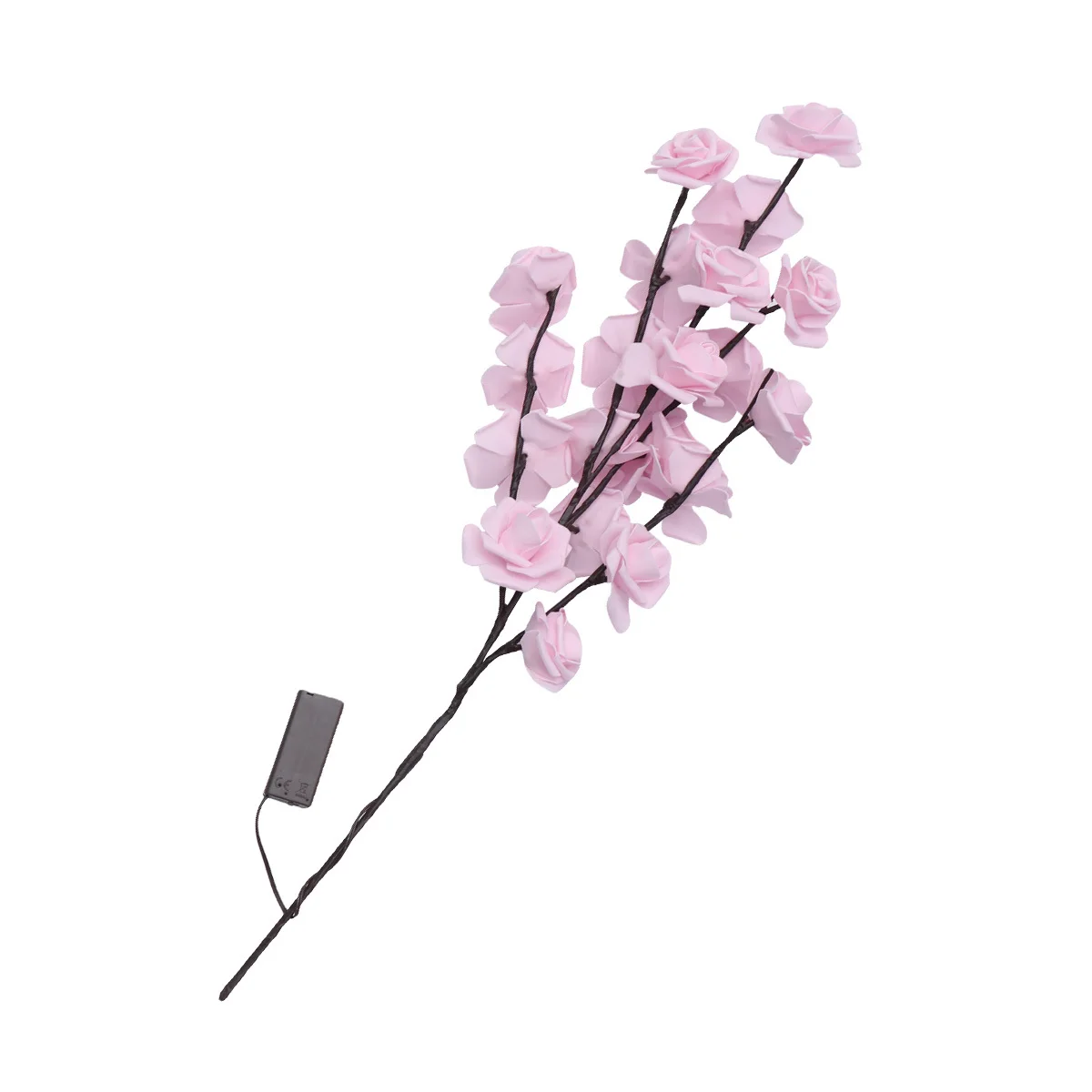 

1Pcs LED Rose Light for Decor Creative Romantic Night Light Ideal for Anniversary Birthday Gift Home Office Styling Brown Stem