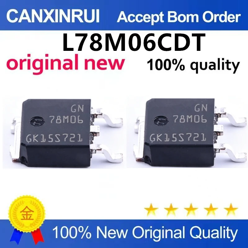 (5pcs-100pcs)Brand new original L78M06CDT SOT-252 patch 7806 78M06 three terminal voltage regulator