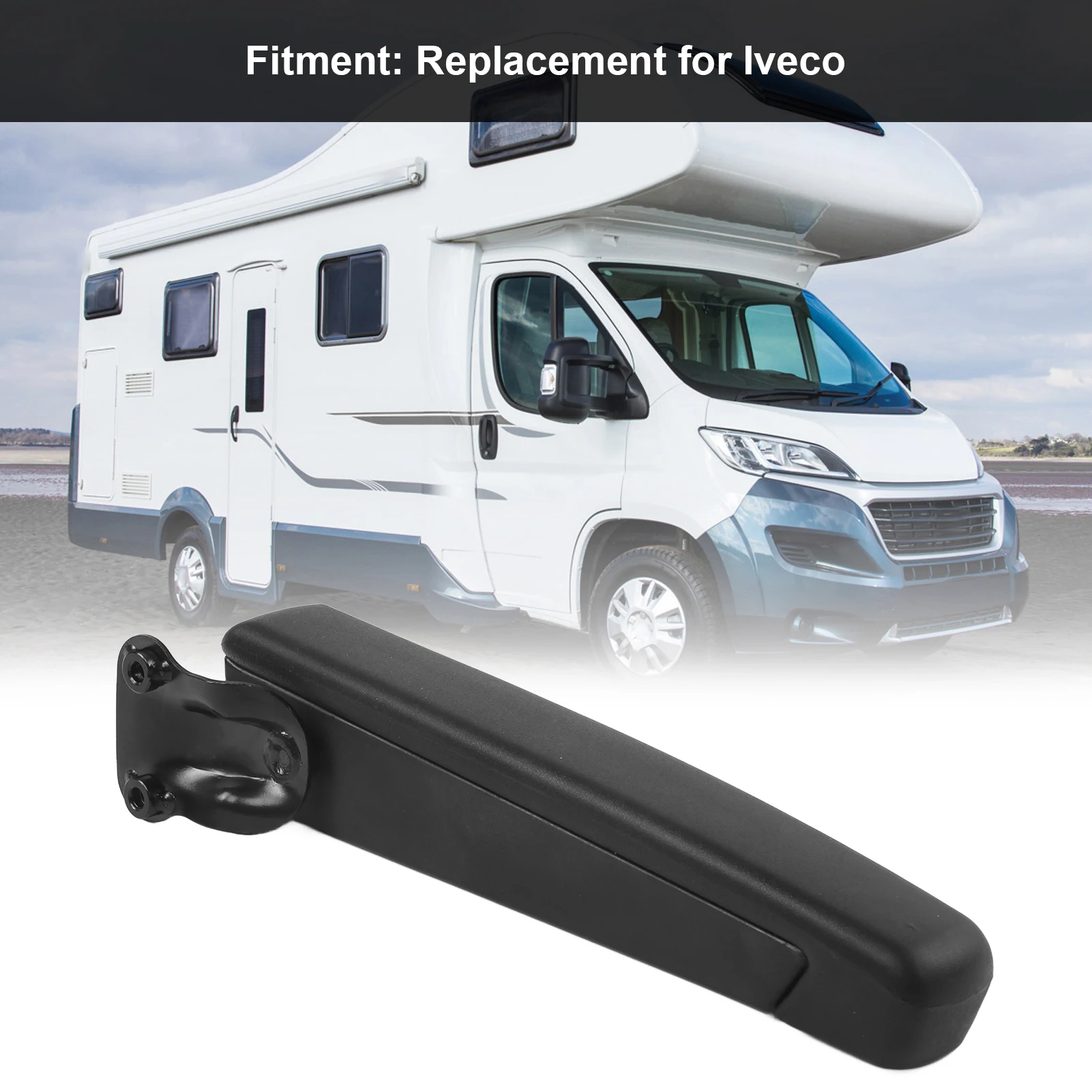 

Car Seat Armrest Left Side Pivoting Adjustable 0‑120° Shock Absorption Replacement for Motorhomes Armrest