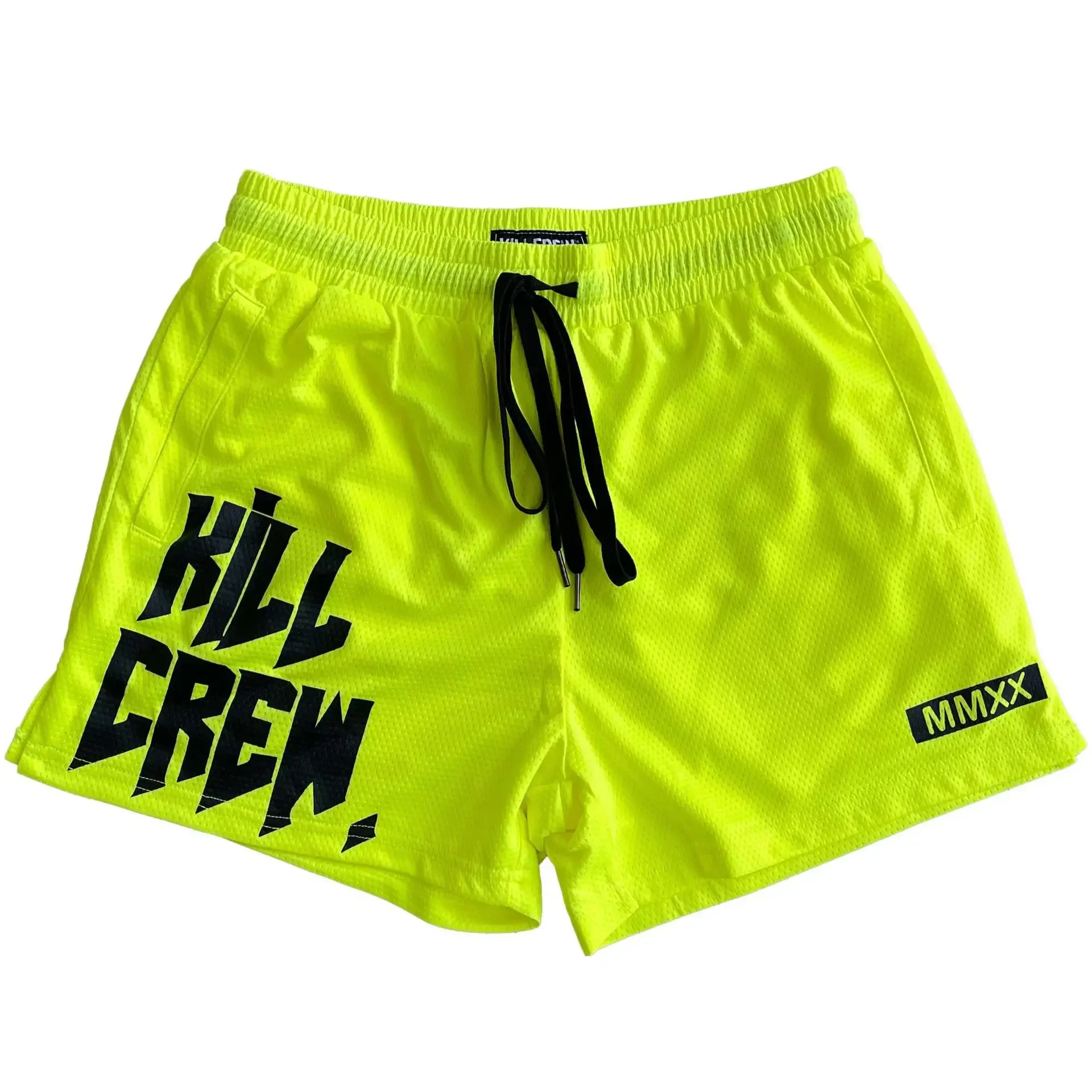 Summer Men's Shorts, Sports Mesh Quick Drying Beach Pants, Training Triad Pants, Muscle Fitness, Long-distance Running