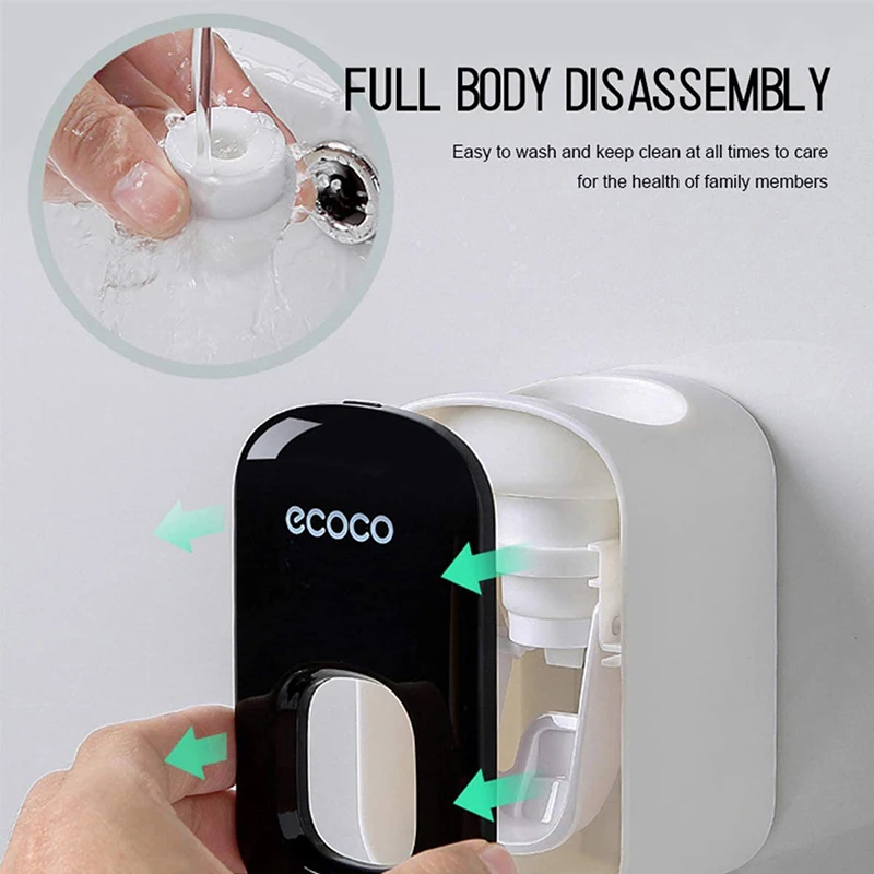 Bathroom Accessories Set Automatic Toothpaste Dispenser Toothpaste Squeezer Wall Mount Toothpaste Holder Tooth Paste Squeezer