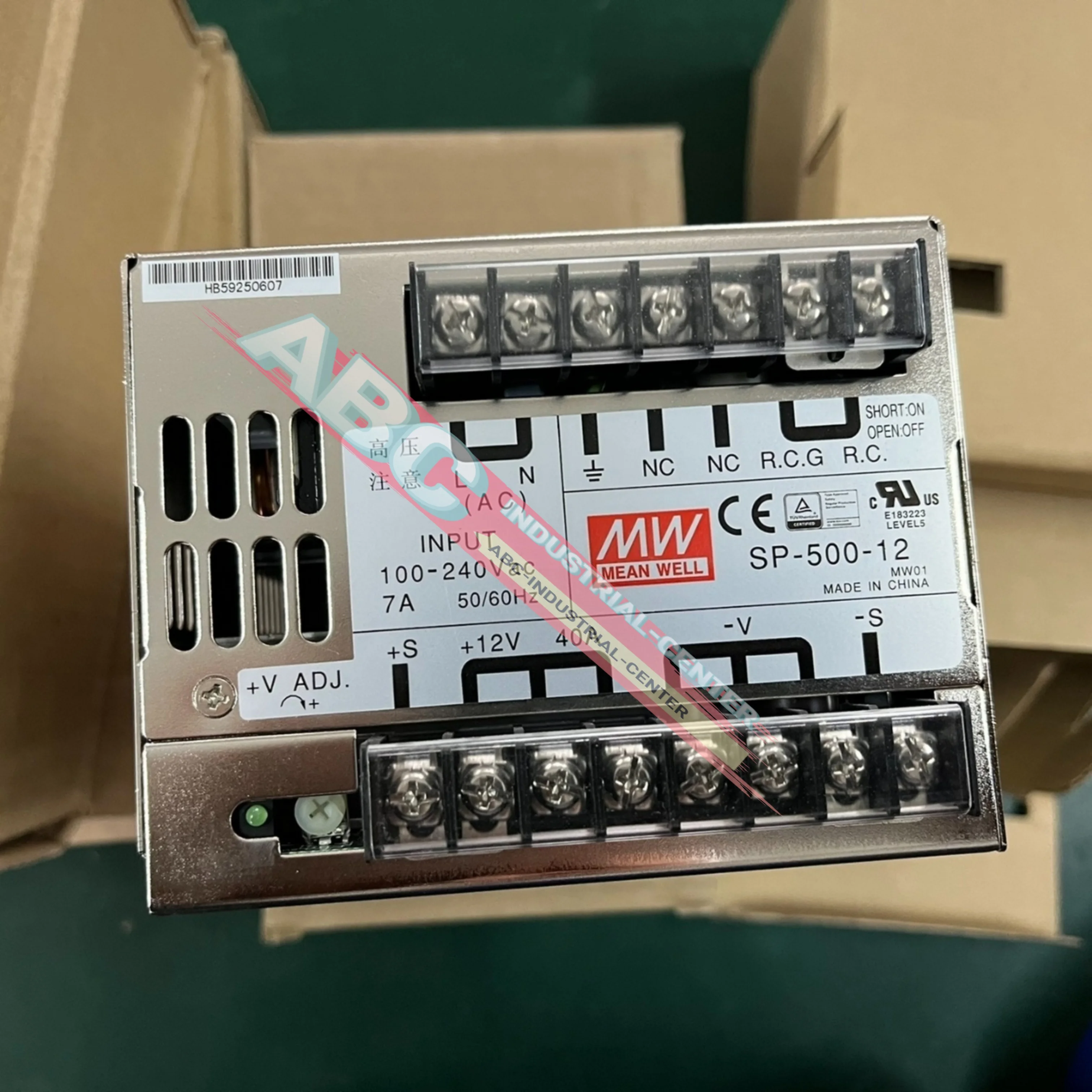 상자에 들어 있는 새 제품 SP-500-12 스위치 전원 공급 장치 SP-500-24 SP-500-48