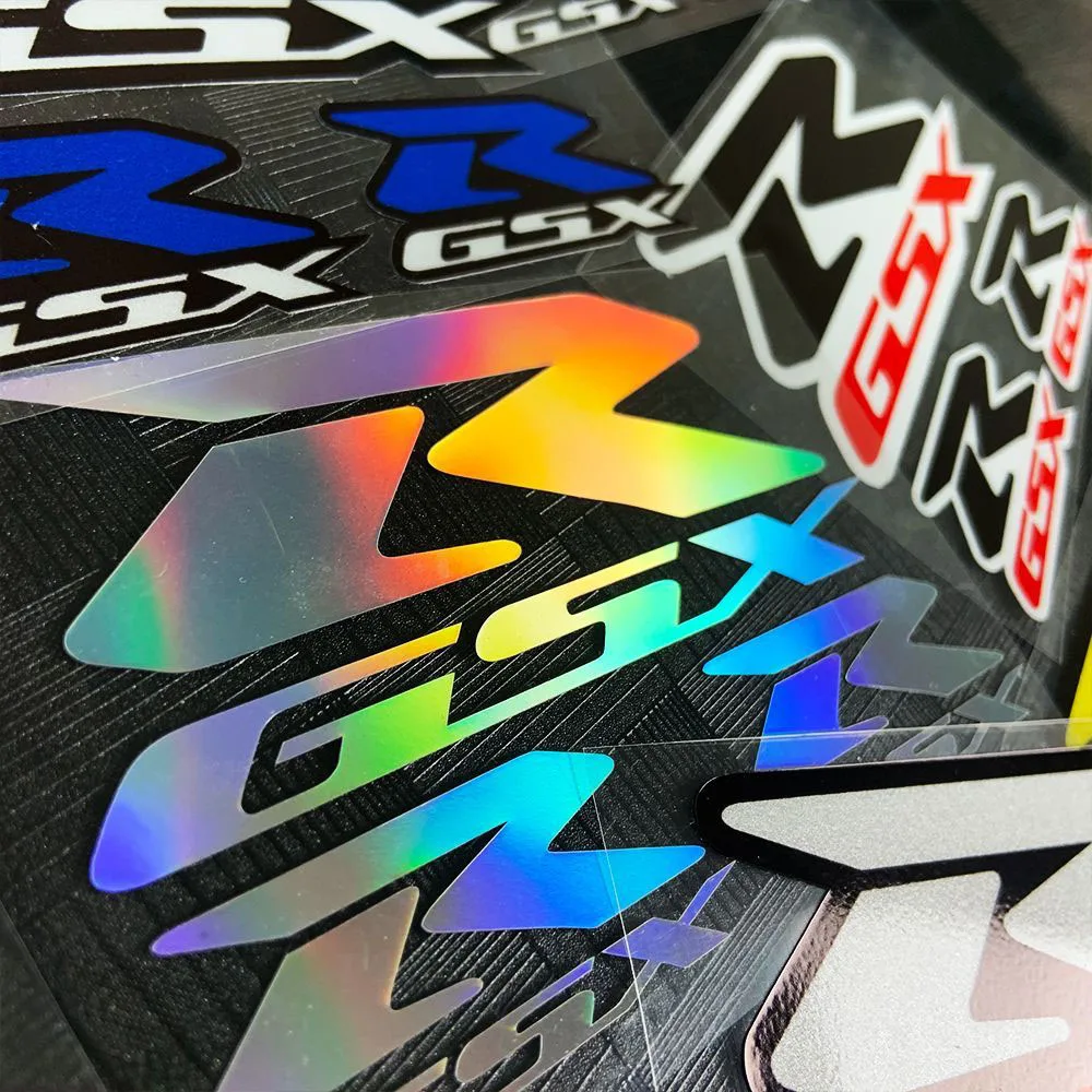 Suitable for Suzuki GSX-R Motorcycle Racing Helmet Tail Box Modification Decals Waterproof Reflective Car Decorative Stickers