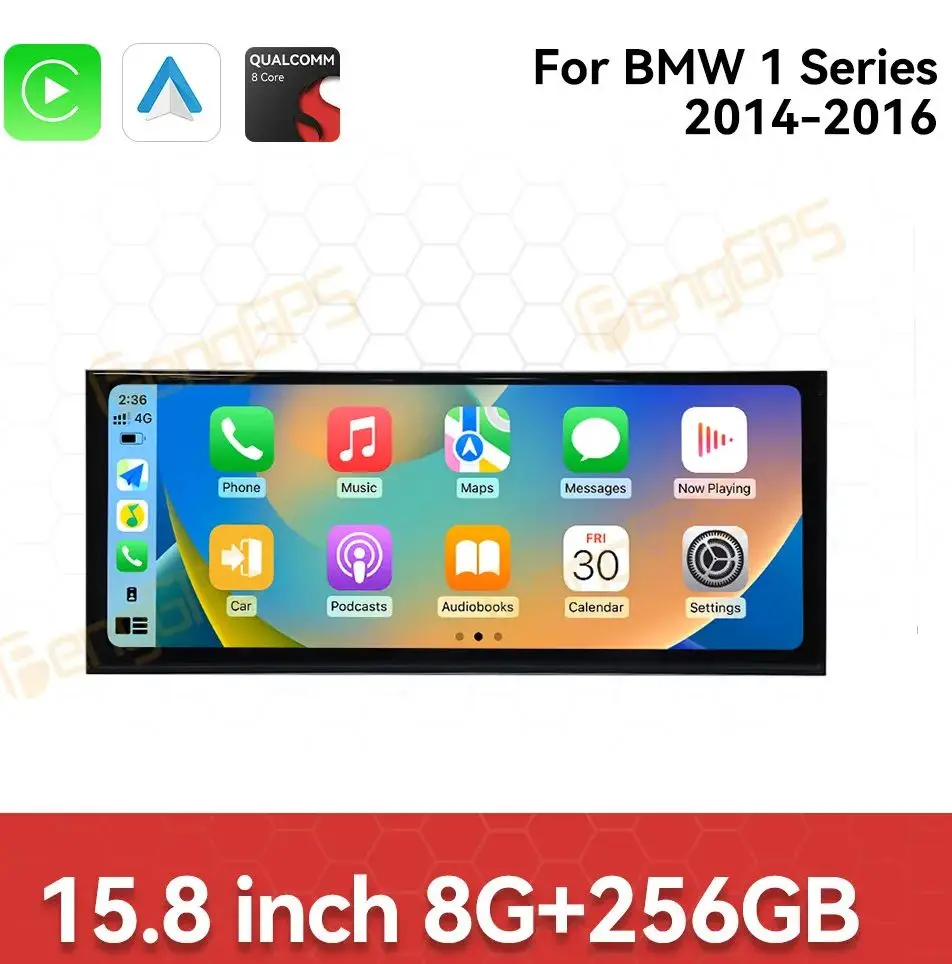 

Wireless Carplay 15.8" Qualcomm 680 Car Radio For BMW 1 Series 2014-2016 Android 13 GPS Navigation Multimedia Player Head Unit