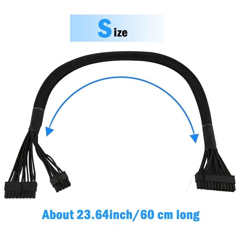 أنيق-ATX 24Pin إلى 18 + 10Pin اللوحة الأم PSU وحدات كابل إمداد الطاقة ل برودة ماستر V550 V650 V750 V850 V700 V1000