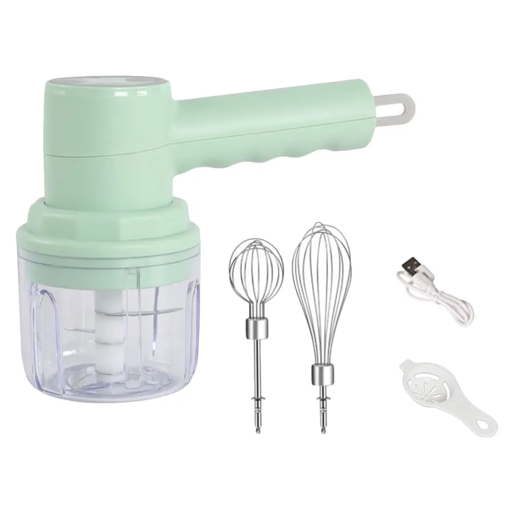 

1 Set Electric Garlic Masher Meat Grinder Kitchen Gadget Portable Food Cutter Stainless Steel Vegetable Tool For Food Home