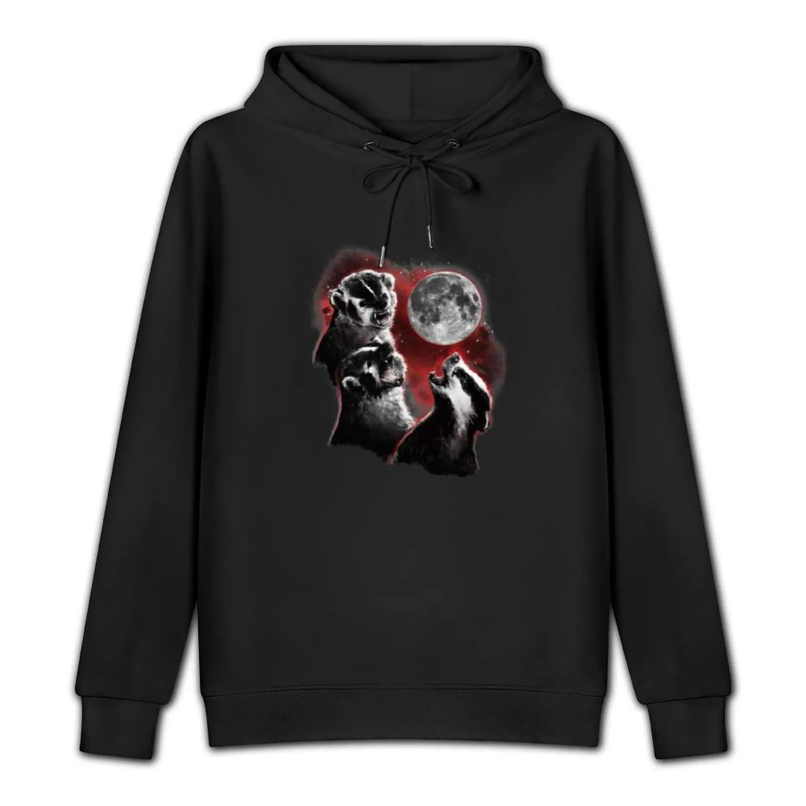 3 Badger Moon Pullover Hoodie autumn streetwear men men's hoodies