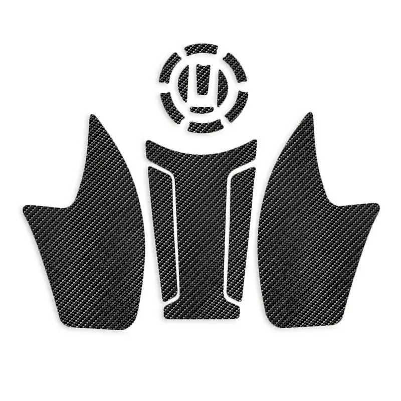 Motorcycle 3D Carbon Fiber Anti Slip Fuel Tank Pad Protector Side Knee Grip Sticker Pads For Loncin Voge 525AC 525 AC VOGE 525AC