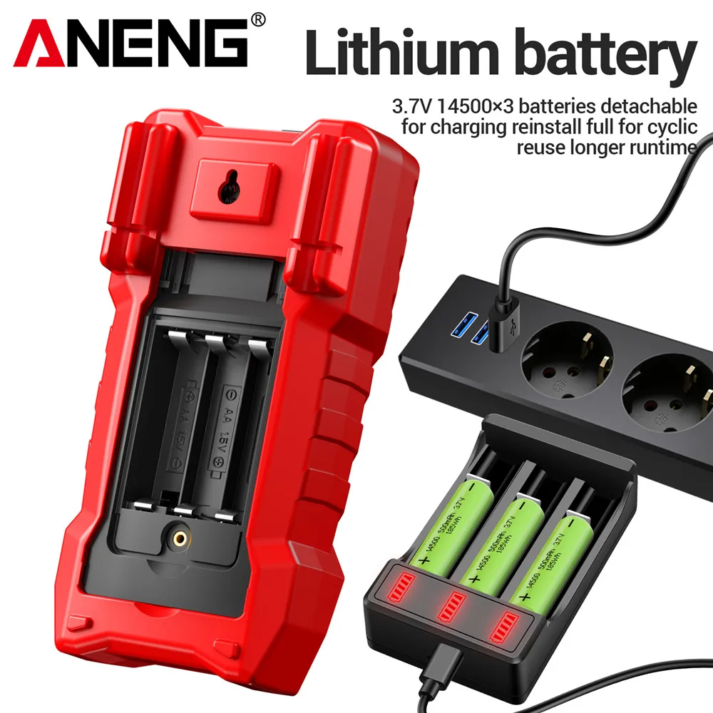 2-in-1 العزل المقاومة المتعدد ANENG 19999 MH17 التيار المتناوب/تيار مستمر الجهد متر بطارية ليثيوم Megohmmeter PI/DAR أدوات إصلاح السيارات