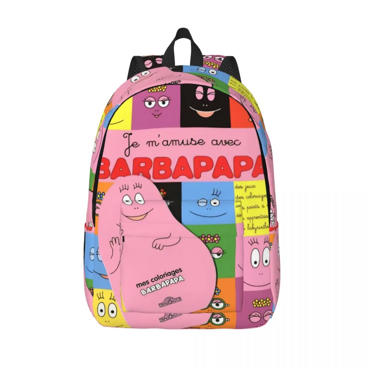 

Kawaii Barbapapa Cartoon Casual Backpack Lightweight Student Business Daypack for Men Women Laptop Shoulder Bag