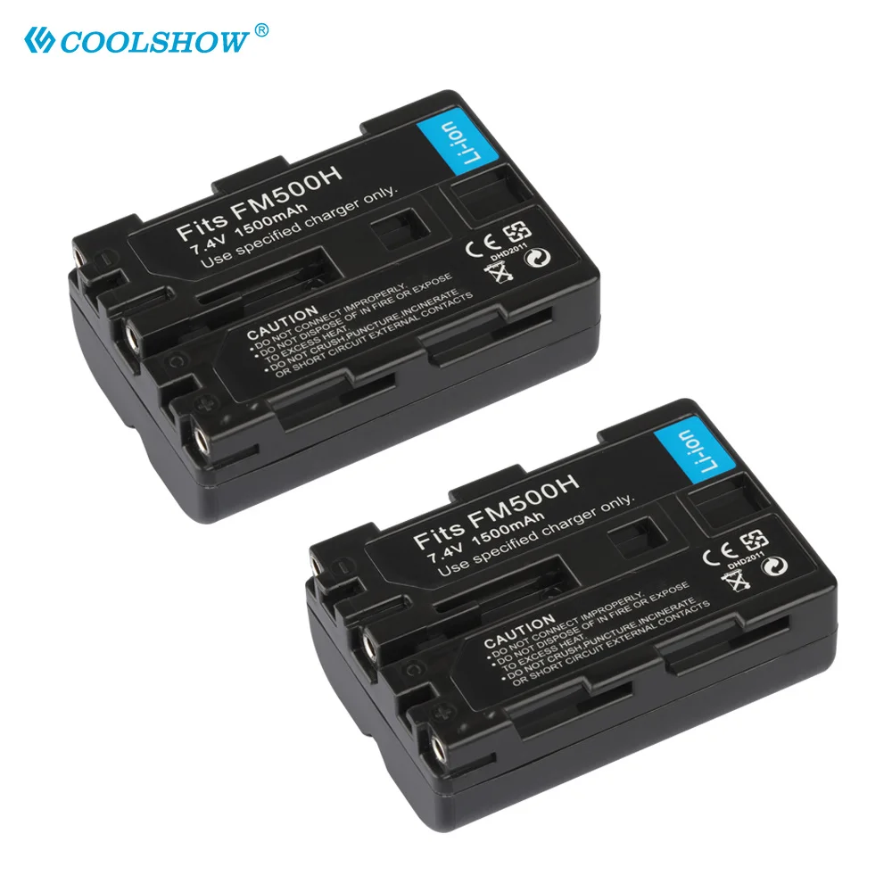 NP-FM500H Battery 1500mAh NP FM500H for SONY A200 A300 A350 A700 A850 A58 A65 A77 A450 A550 A560 A580 A900 A99 Batteries
