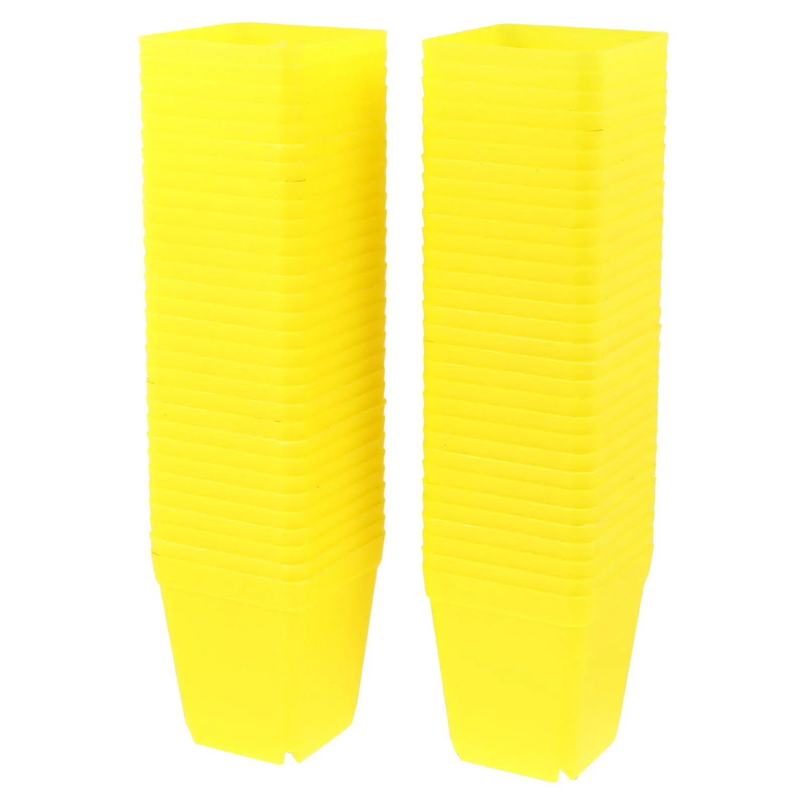 

60pcs Plastic Flower Pot Seedling Cultivation Planter Indoor Plants Nursery Pots Bottom Holes Drainage Ventilation Lightweight