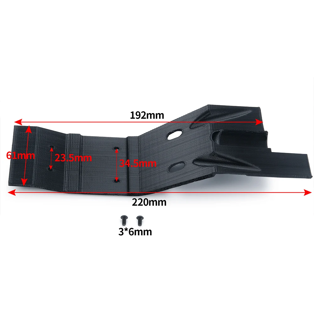 บังโคลนรถยนต์ AXSPEED RC บังโคลนพลาสติกกลางสำหรับรถ RC Crawler Axial SCX10 III AXI03006 AXI03007 อะไหล่อัพเกรด