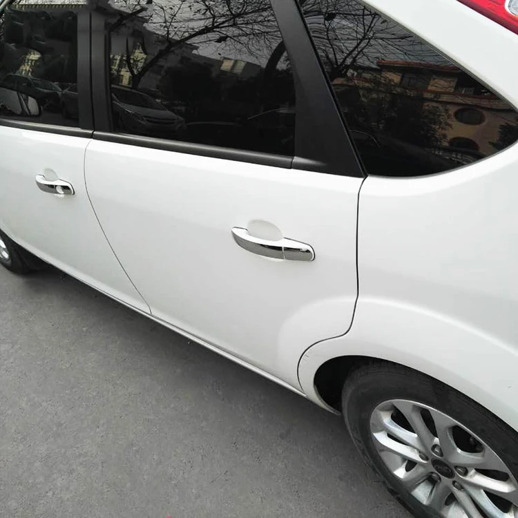 FIT FOR FORD FOCUS KUGA ESCAPE C-MAX CHROME STAINLESS DOOR HANDLE COVER TRIM MOLDING OVERLAY GARNISH CAP BEZEL STYLING PROTECTOR