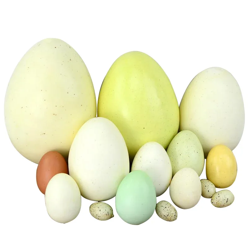 Simulation Ostrich Egg Goose Egg Quail Egg Duck Egg Painting Easter Egg Shooting Decoration Model Props At The Performance Site