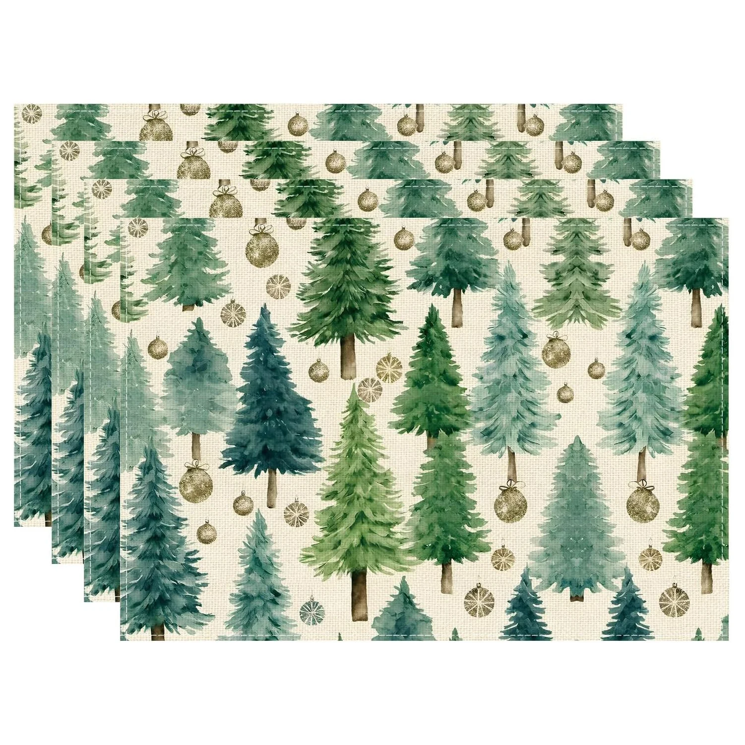 Spring Sunflower Bee Gnome You Are Sunshine Rectangular Placemats  Set Farmhouse Floral Table Decor Mats 4PC 6PC 8PC