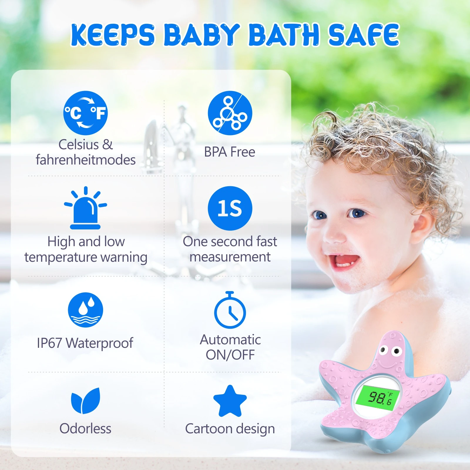 Thermomètre numérique de bain pour bébé, thermomètres à eau, température pour baignoire, cadeaux pour bébé, jouets flottants