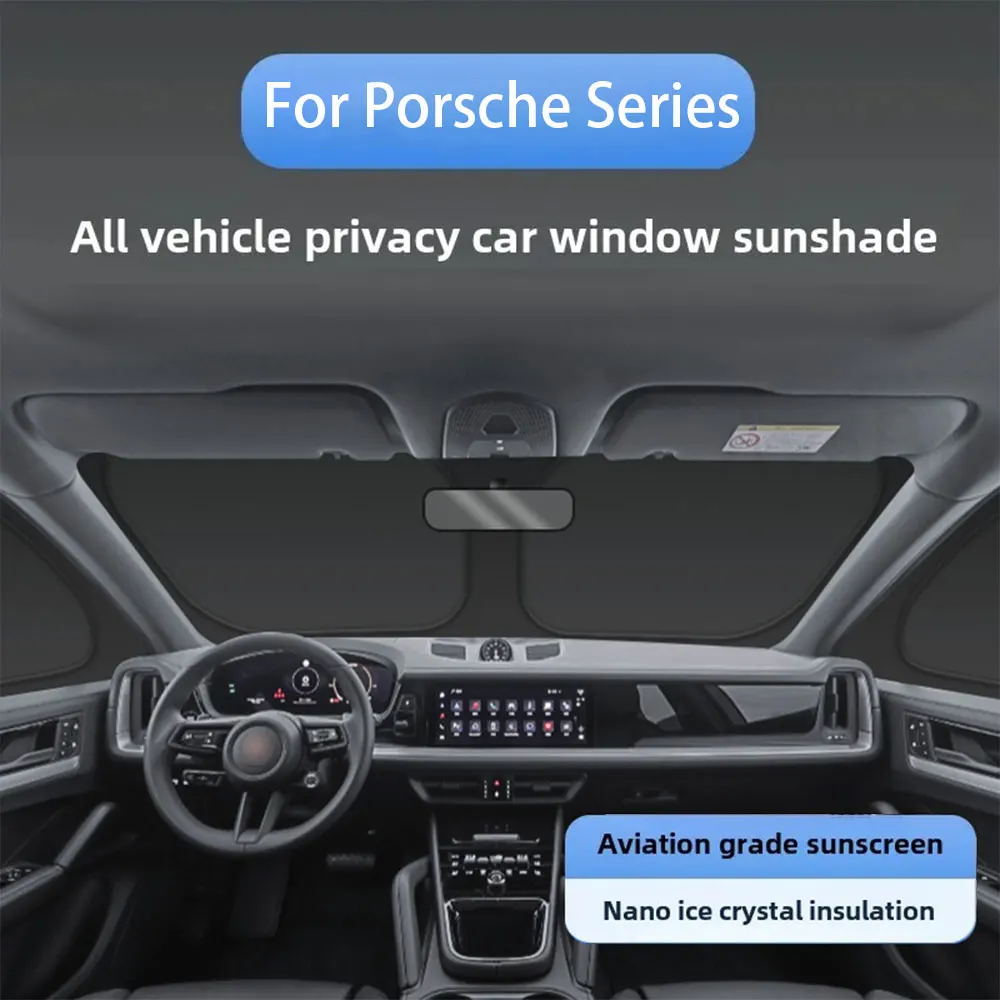 

Car Foldable Front Windshield Glass Roof Sunroof Skylight Sunshade Window Shade Sunroof Upgrade Mesh Net For Porsche Series