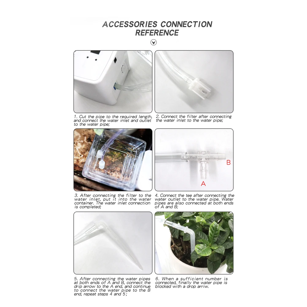 WIFI Intelligent Watering Device Double Pump Timed Automatic Drip Irrigation System Remote APP Controller for Garden Terrace